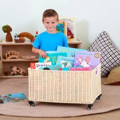 Large Faux Wicker Basket H360 x W400 x L580mm
