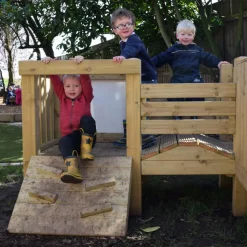 Large Outdoor Wooden Adventure Unit