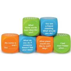 Learning Resources Let's Talk Wellbeing Cubes