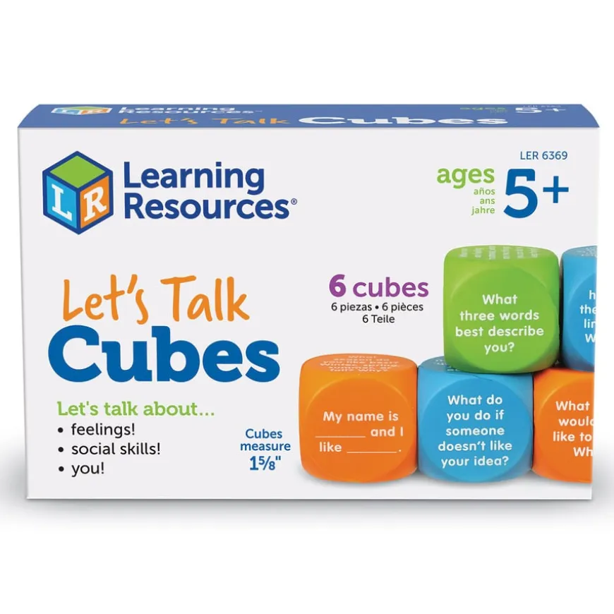 Learning Resources Let's Talk Wellbeing Cubes