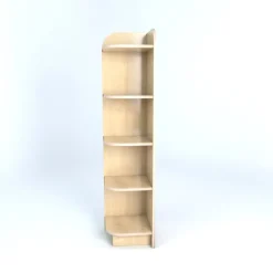 Left Hand Library End Bookcase In Maple