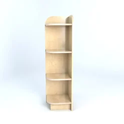 Left Hand Library End Bookcase In Maple