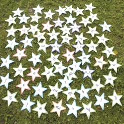 Letter & Sounds Outdoor Stars 68pk