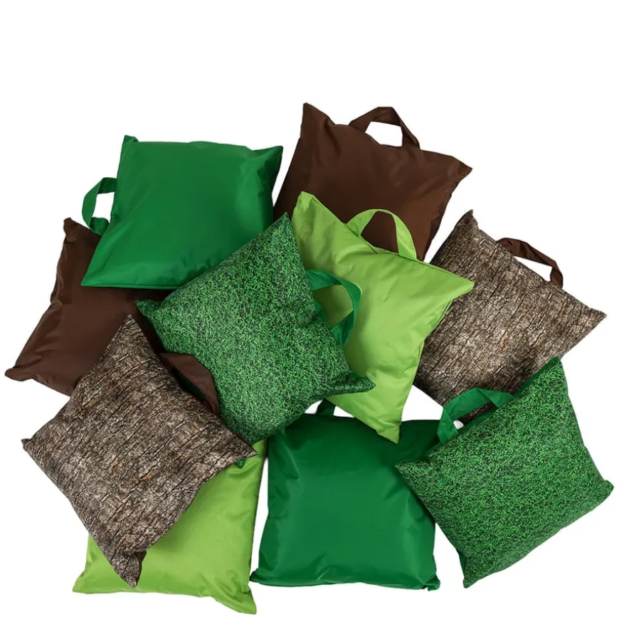Lightweight Assorted Nature Print Cushions 10pk