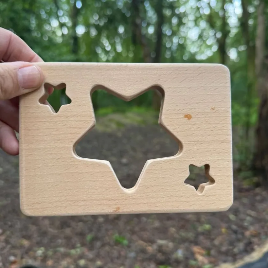 Little Looking Wooden Shape Finders 12pk