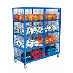 Lockable Mobile Ball Storage Cabinet
