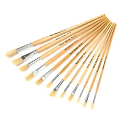Long Handled Hog Hair Paint Brushes 120pk