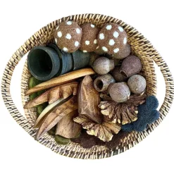 Loose Parts Nature Collection Basket 35pcs