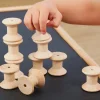 Loose Parts Wooden Spools 10pk