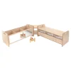 Low Storage Shelving Corner Unit