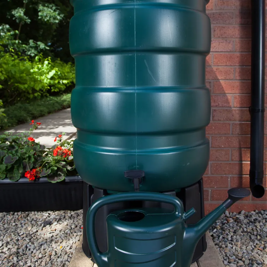 230l Water Butt complete with Stand