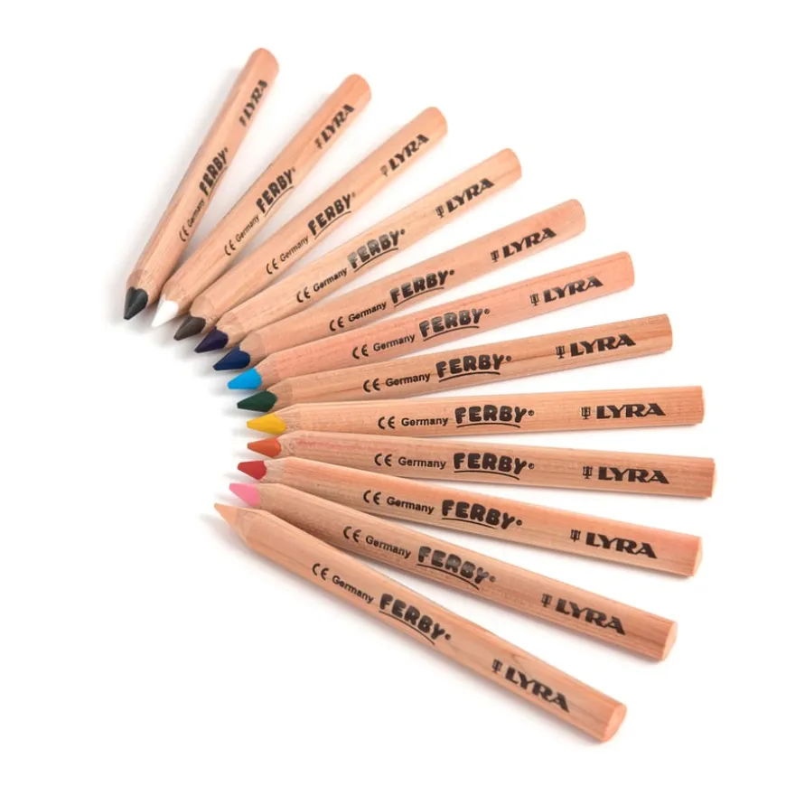 Lyra Ferby Triangular Colouring Pencils Assorted 96pk
