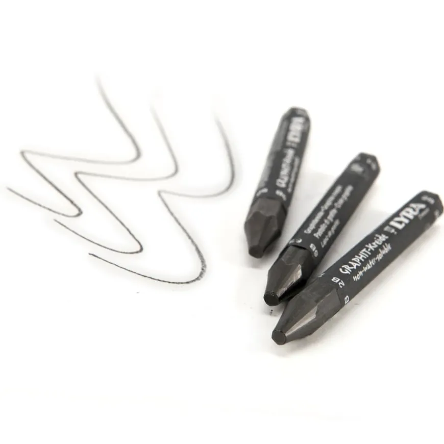 Lyra Graphite Chunky Crayons Tub 24