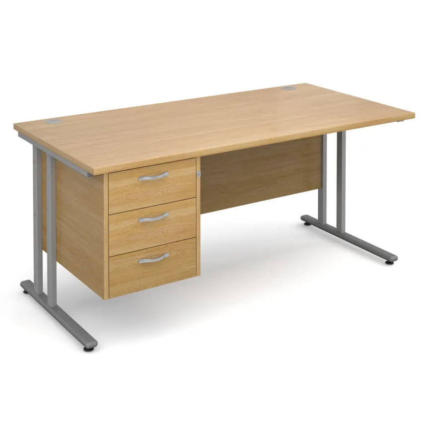 Maestro Three Drawer Rectangular Desks