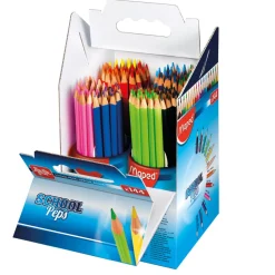 Maped School Peps Assorted Triangular Colouring Pencils 144pk
