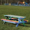 Marmax Children’s Recycled Heavy-Duty Picnic Bench Rainbow