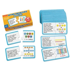 Maths Word Problems - Self-Check Puzzles 30pcs