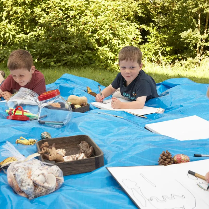 Messy Play Waterproof Tarpaulin Mats 3pk