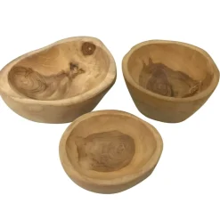 Messy Play Wooden Bowls 3pk