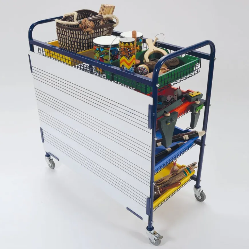 MES Whiteboard Music Storage Trolley