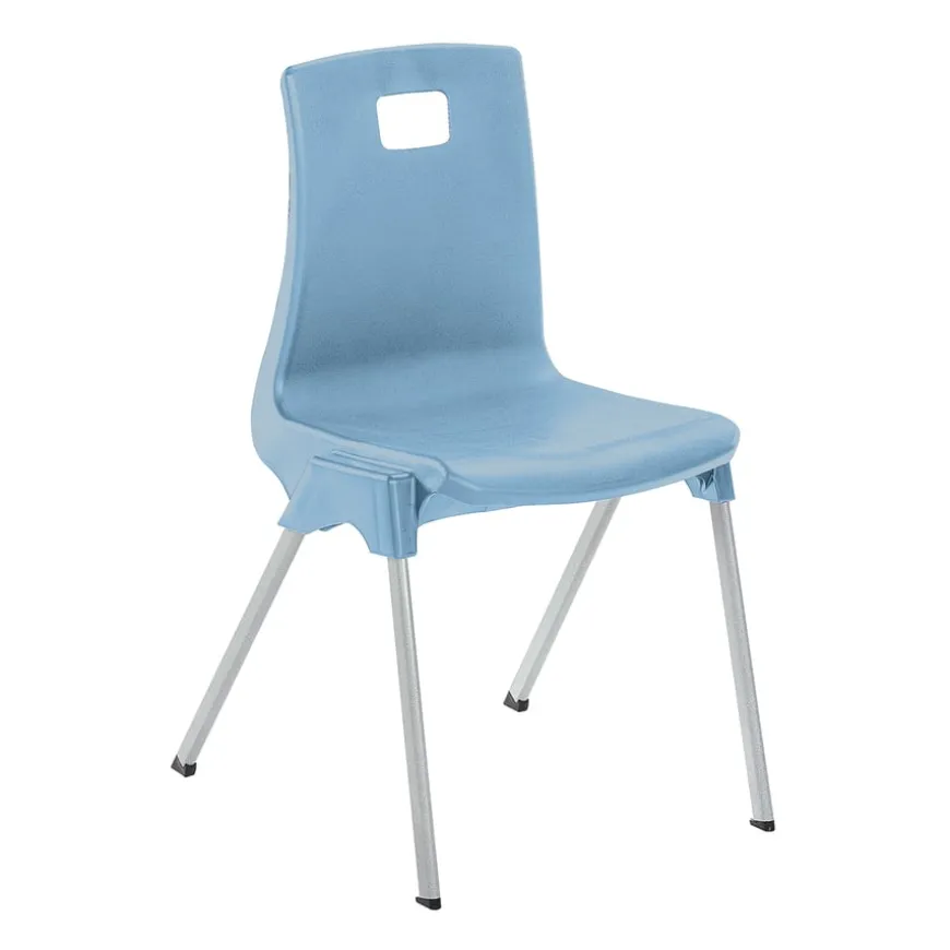 Metalliform ST Chair Seat height 260mm Soft Blue