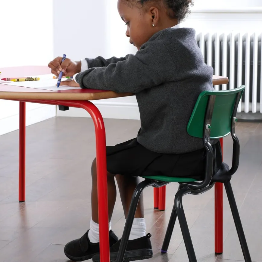 Metalliform Trapezoidal Coloured Frame Table