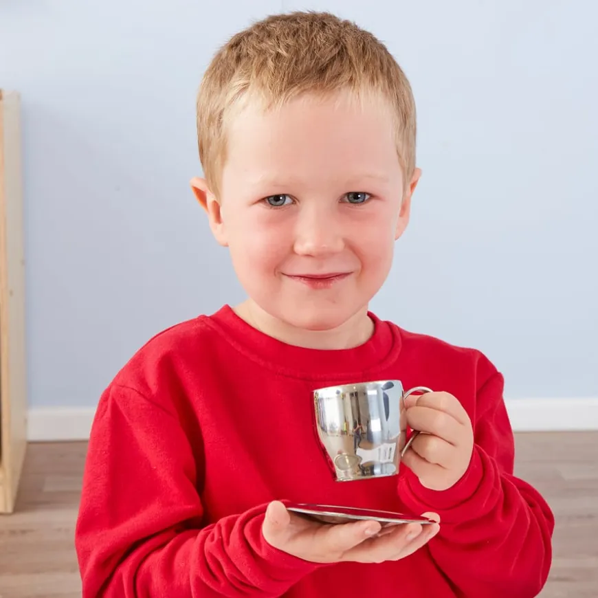 Metal Tea Cup Set 4pk