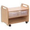 Millhouse Double Sided 2 in 1 Easel & Storage Trolley