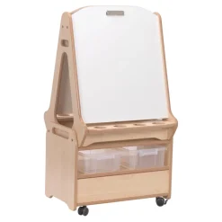 Millhouse Double Sided 2 in 1 Easel & Storage Trolley
