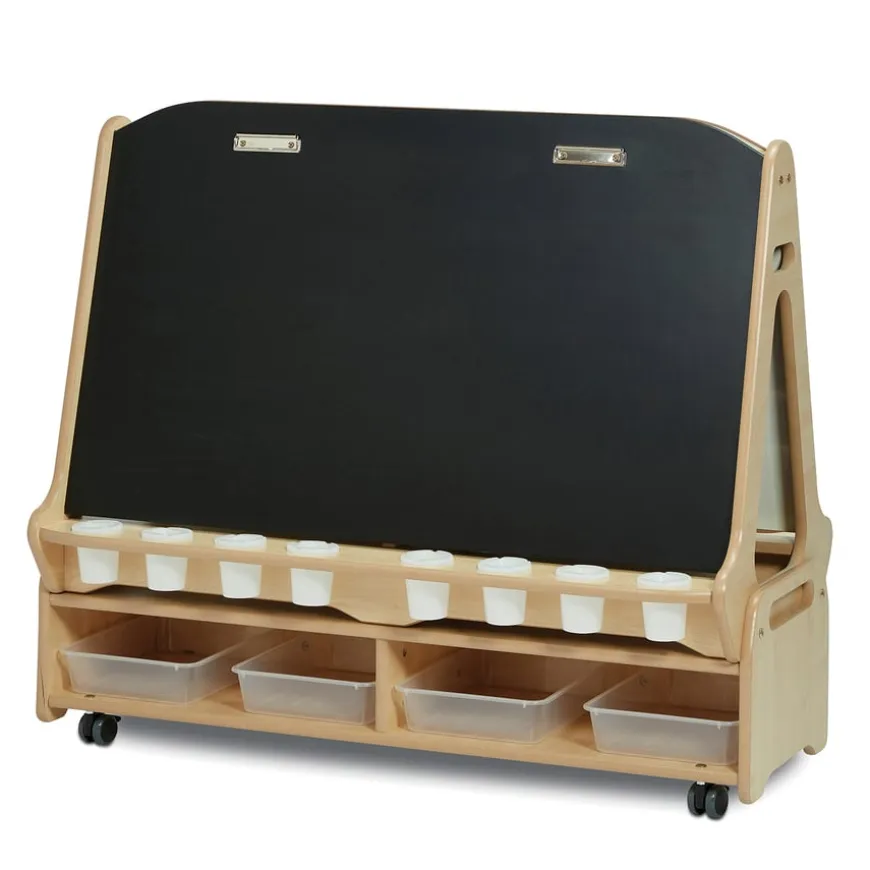 Millhouse Double Sided 2 in 1 Easel + Low Trolley (4 Child)