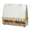 Millhouse Double Sided Whiteboard Easel with Low Trolley