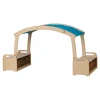 Millhouse Low Den Cave Set Blue Roof with Baskets