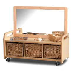 Millhouse Low Storage W/ Display & Mirror Back