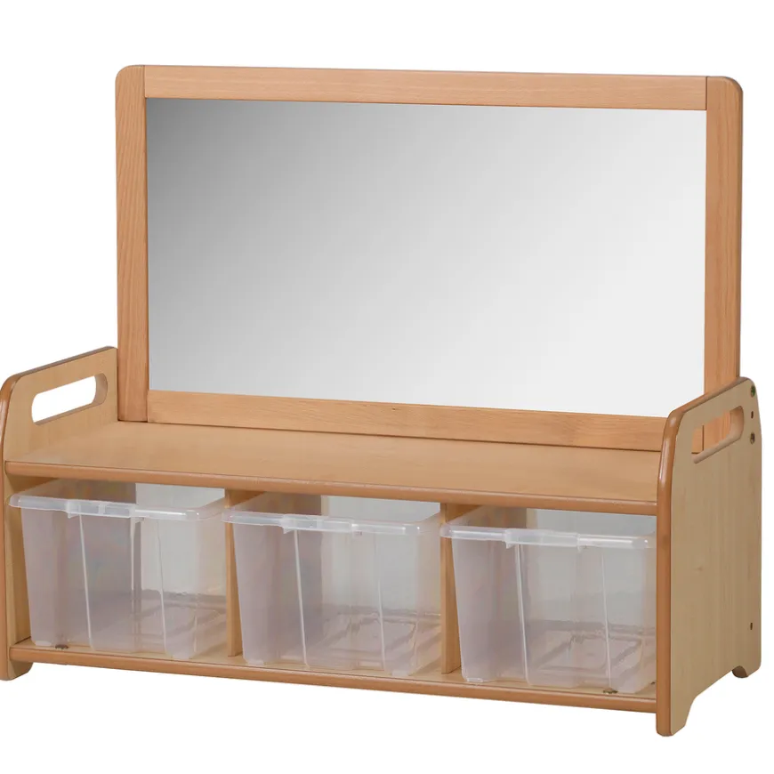 Millhouse Low Storage W/ Mirror Room Divider