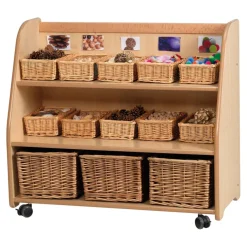 Millhouse Mobile Trolley W/ Display & Mirror Back