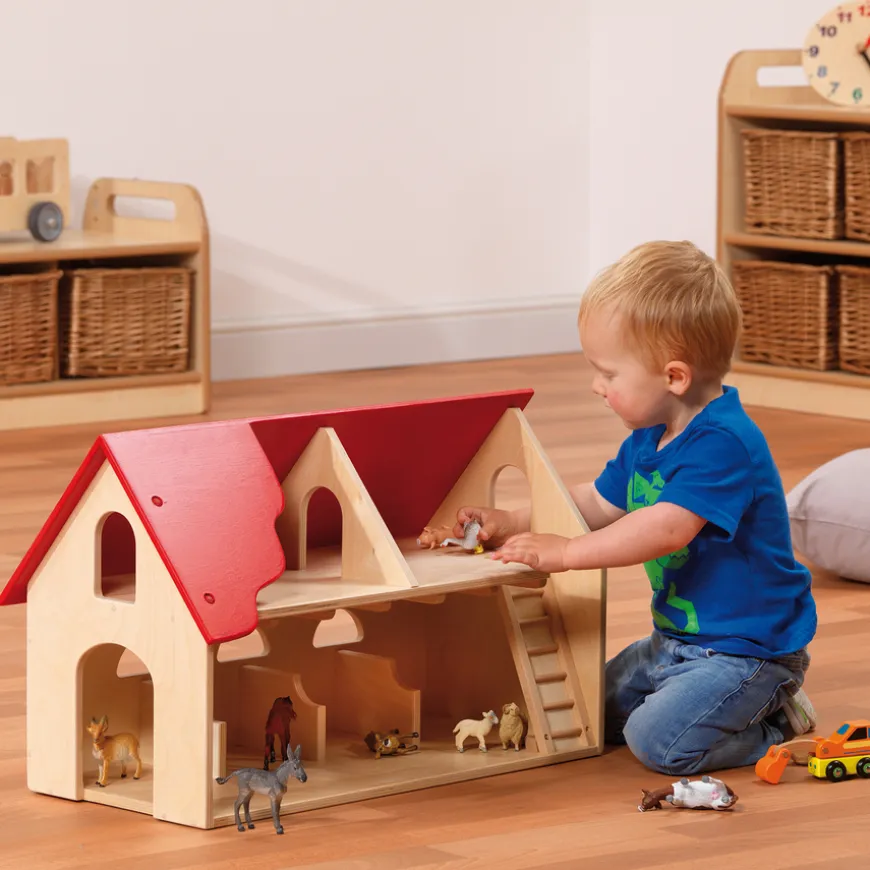 Millhouse Small World Under 2's Wooden Farmhouse