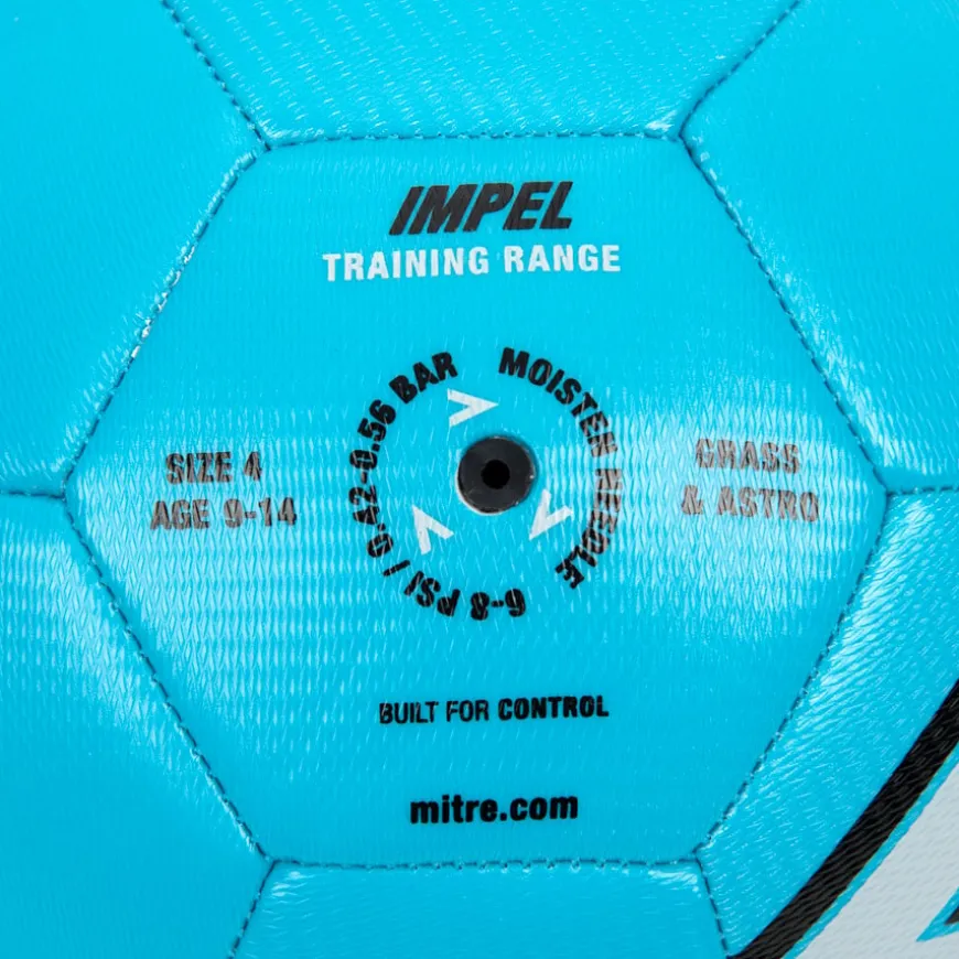Mitre 12 Impel Training Footballs & Strge Bag Blue Size 4