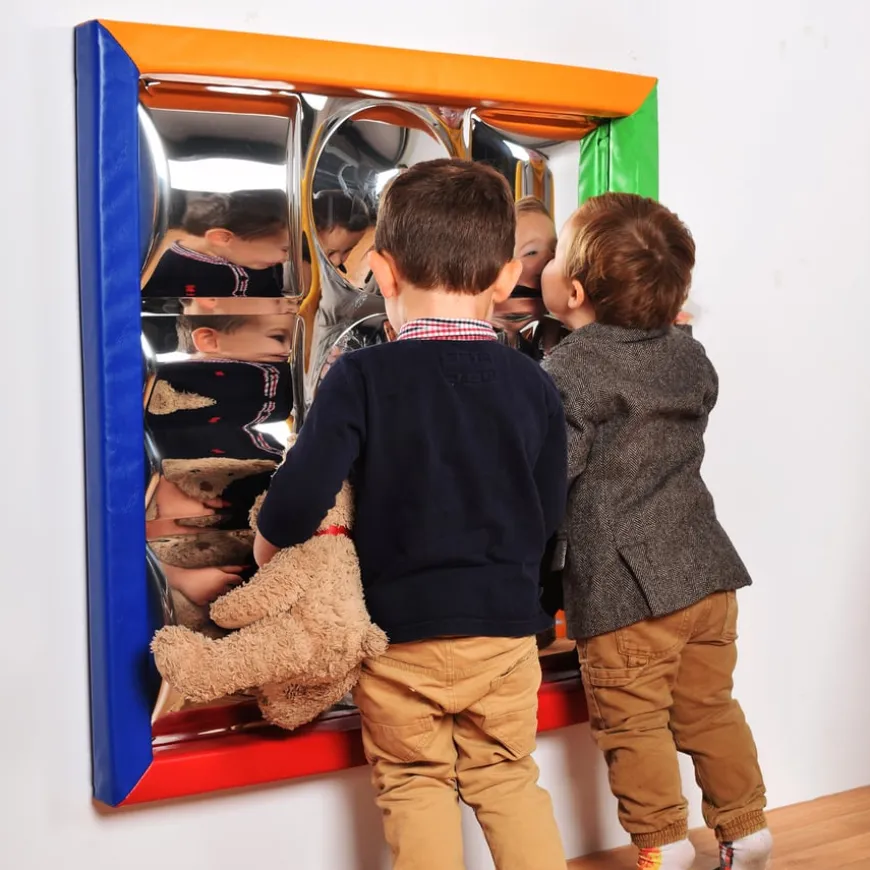 Mixed Shape Sensory Bubble Mirror And Padded Frame
