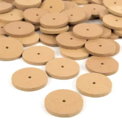 4mm Bore MDF Wheels 100pk Diameter 50mm