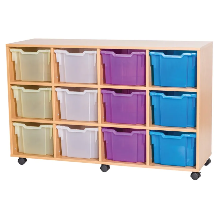 Mobile 12 Extra Deep Tray Unit