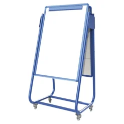 Mobile Magnetic Easel W/ Flip Chart Holder