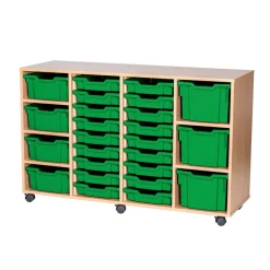 Mobile Quad Tray Unit Combination 25