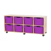 Mobile Quad Tray Unit 8 Extra Deep