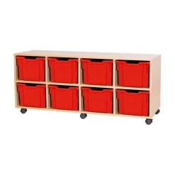 Mobile Quad Tray Unit 8 Extra Deep