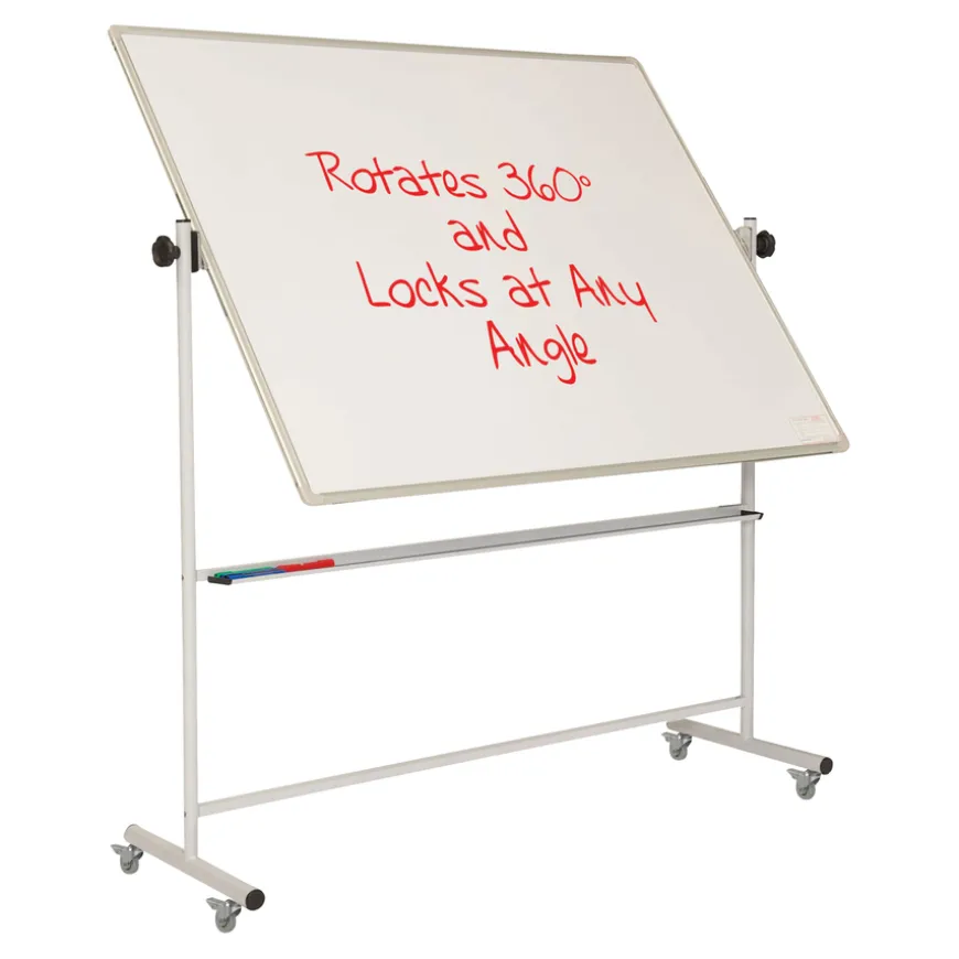 Mobile Revolving Whiteboard on Wheels