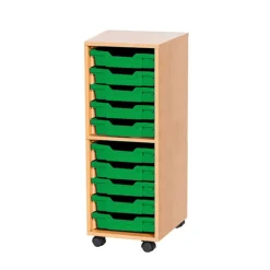 Mobile Single Tray Storage Unit 10 Trays