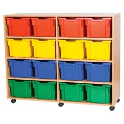 Mobile Storage W/16 Extra Deep Trays