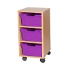 Mobile Tray Storage Unit 3 Deep Trays