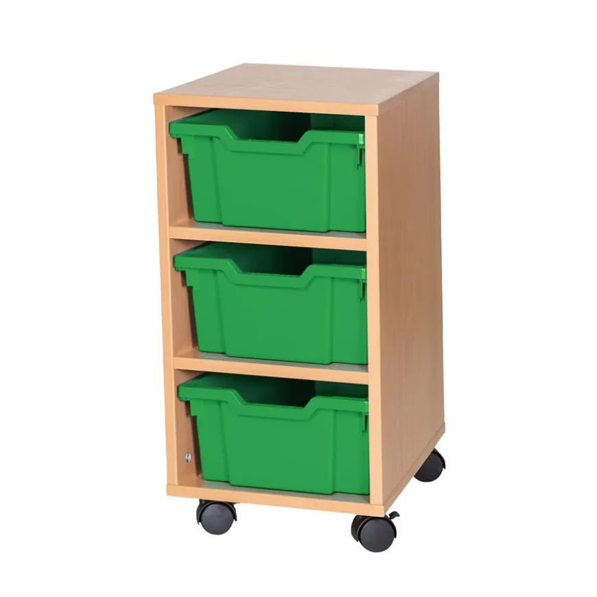 Mobile Tray Storage Unit 3 Deep Trays