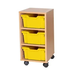 Mobile Tray Storage Unit 3 Deep Trays
